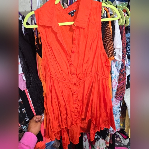 Like new Torrid 2x Babydoll Poplin Button-Front Shirt - Picture 5 of 6